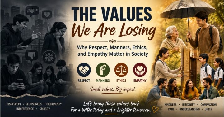 The Values We Are Losing: Why Respect, Manners, Ethics, and Empathy Matter in Society